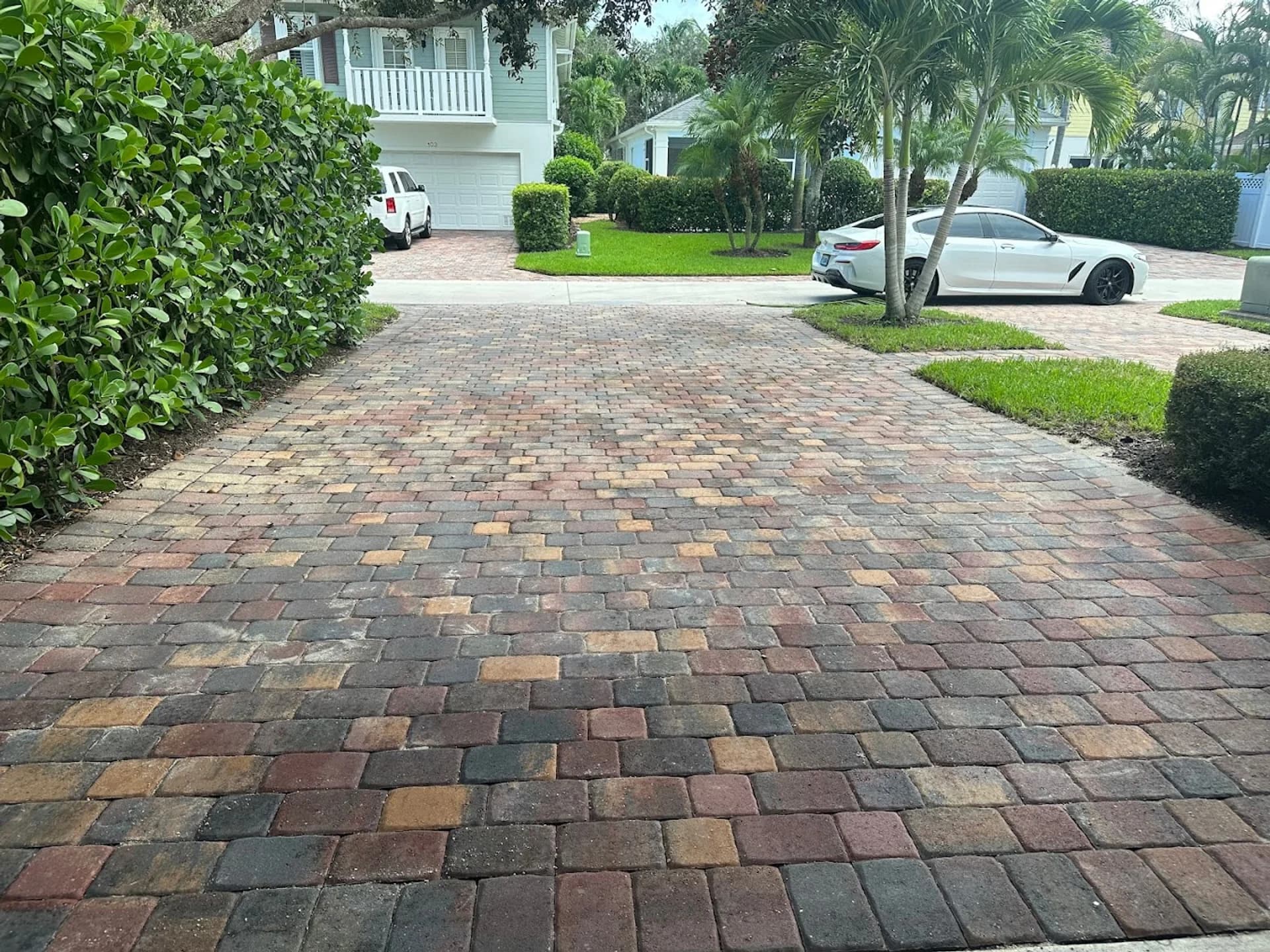 Brick paver driveway installation Sarasota Florida — EC Paver Solutions