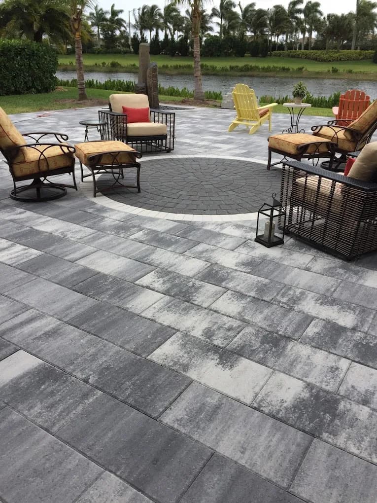 Clay Brick Pavers driveway Florida