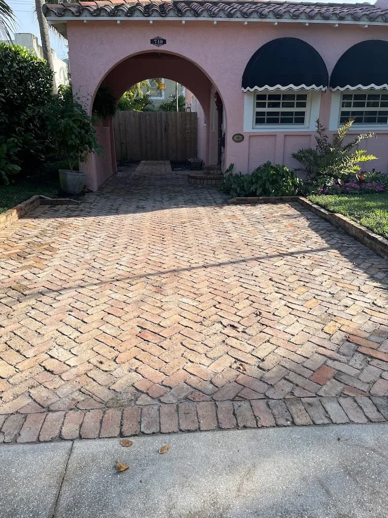 Brick paver walkway Florida
