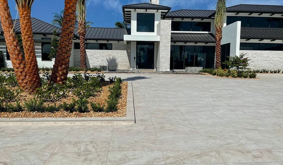 Diana Imperial porcelain pavers installed on a Florida pool deck by EC Paver Solutions