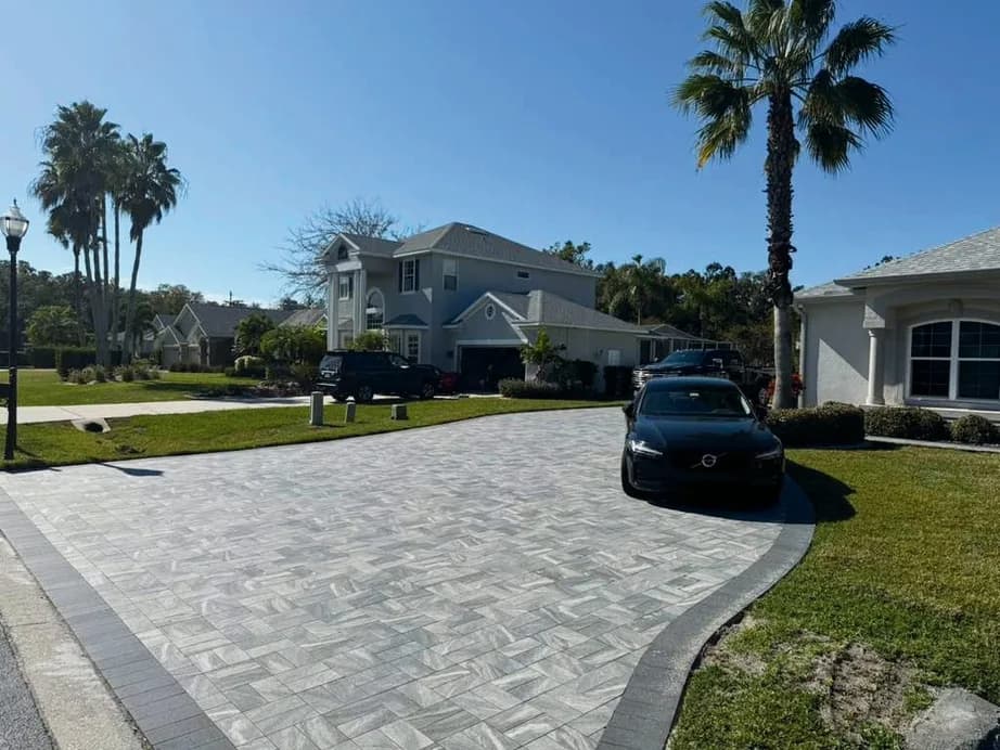 Tirolo Quartz porcelain pavers installed on a Florida pool deck by EC Paver Solutions