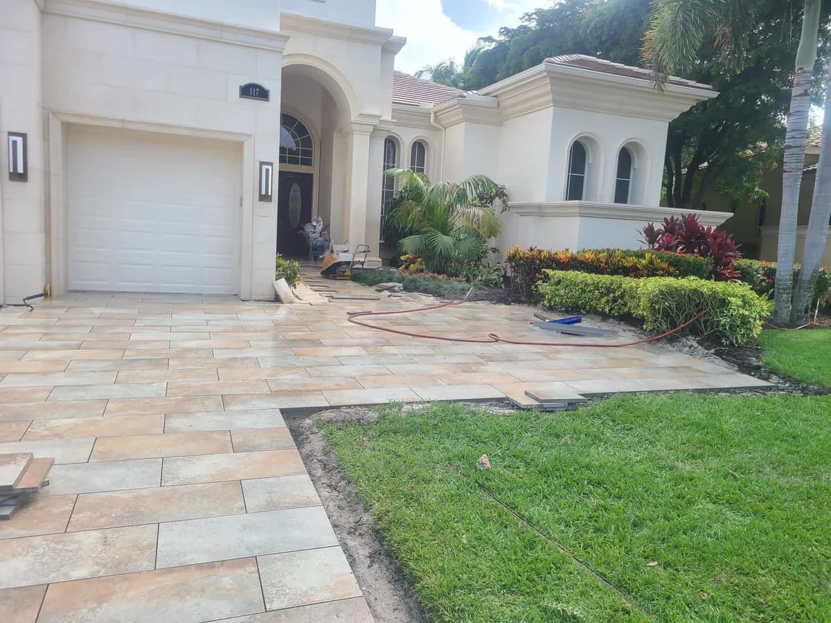 Paver driveway project 8 — EC Paver Solutions Florida