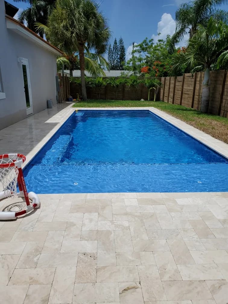 Travertine paver project 6 — EC Paver Solutions Florida